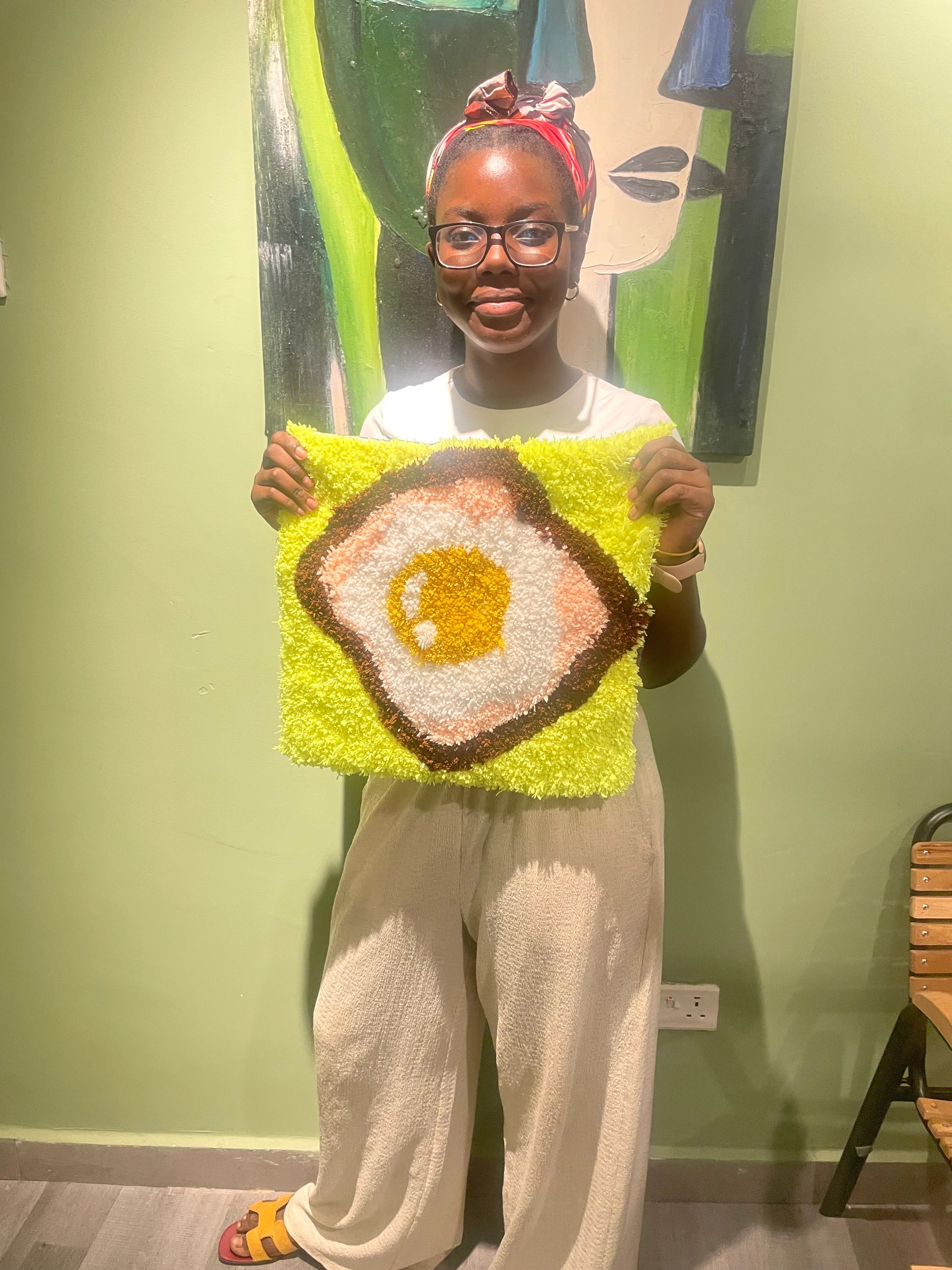 Tufting Workshop with Yarn and Frame in Accra, East Legon -Accra - Image 8