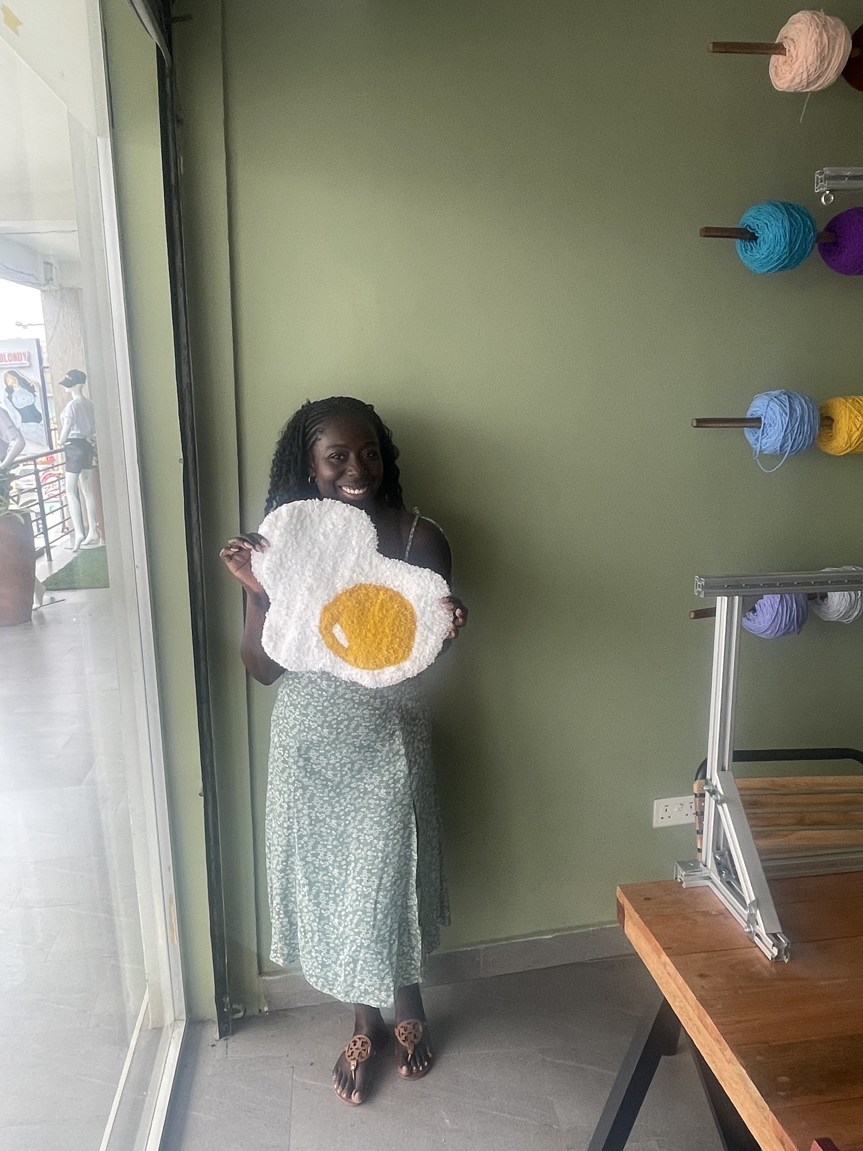 Tufting Workshop with Yarn and Frame in Accra, East Legon -Accra - Image 13