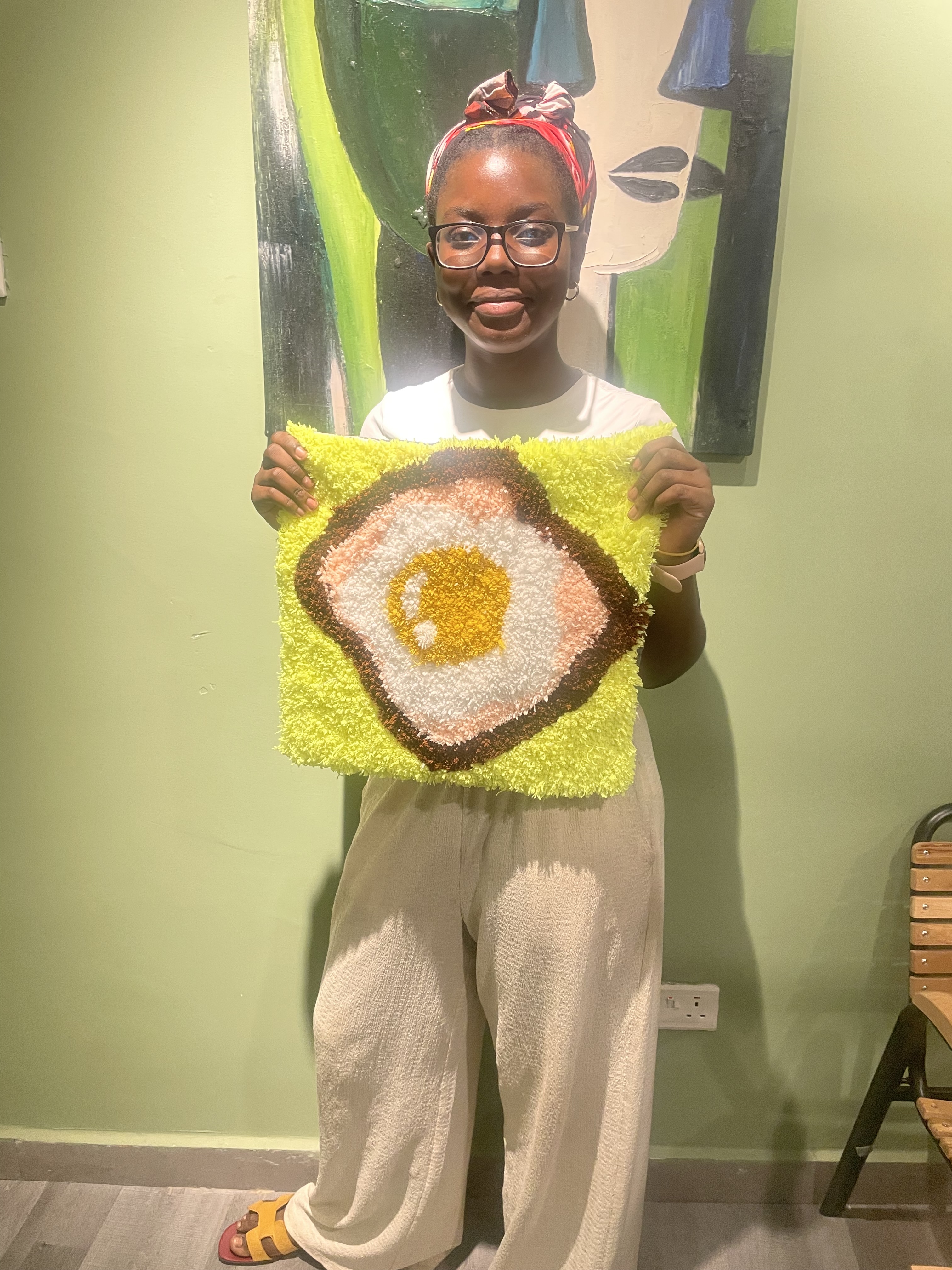 Tufting Workshop with Yarn and Frame in Accra, East Legon -Accra - Image 8
